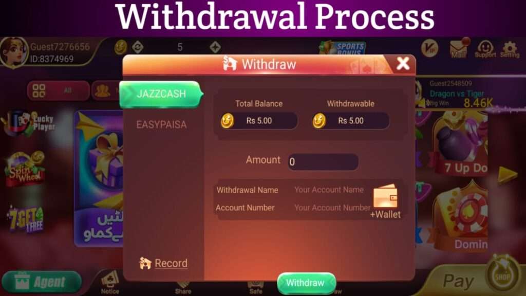 withdra 3 patti Gold