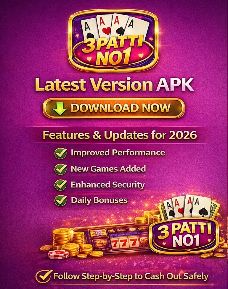 3 patti no1 latest version apk download banner 2026