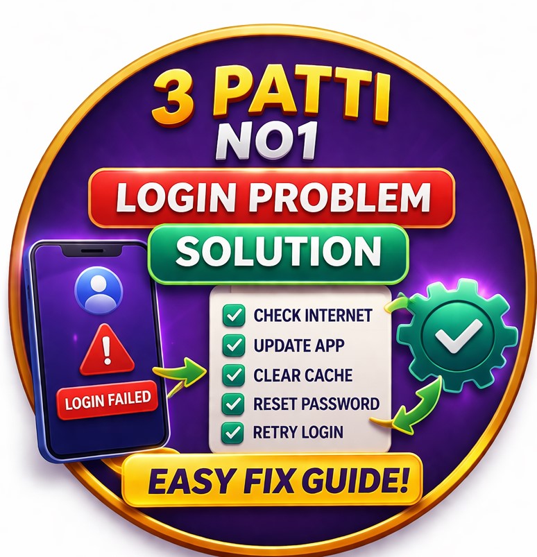 3 patti no1 login problem solution fix guide