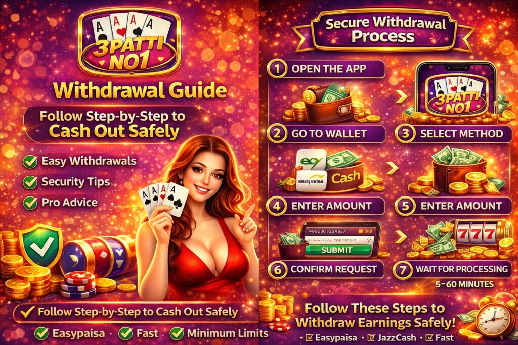 3 patti no1 withdrawal guide step by step cash out process