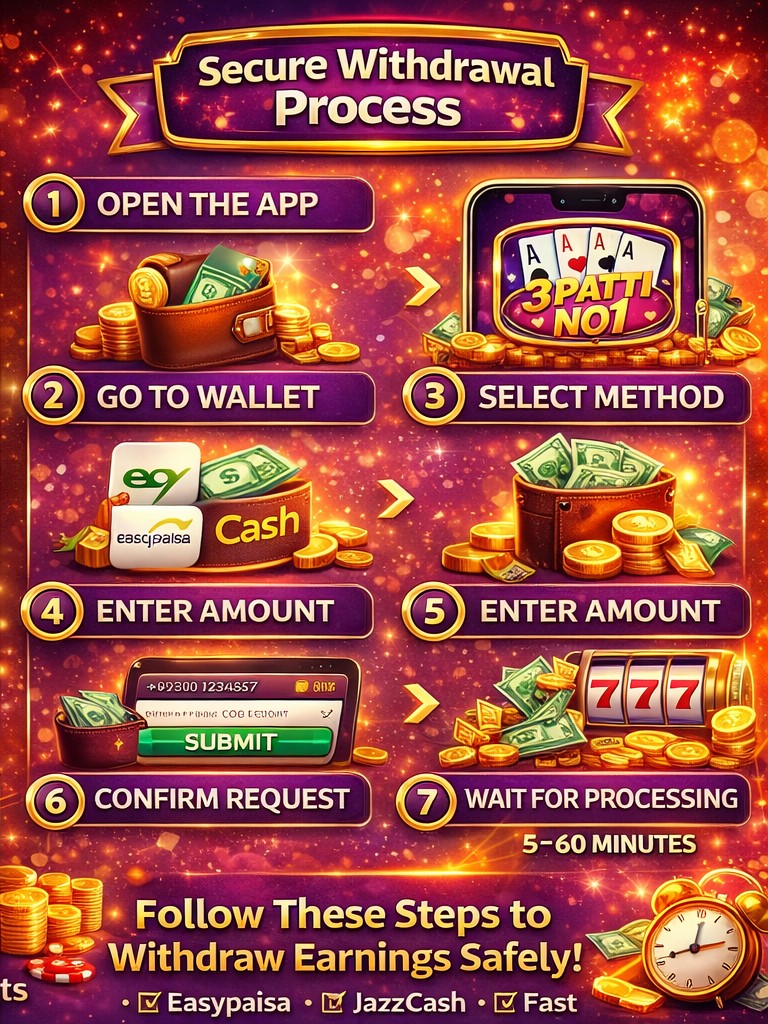 3 patti no1 withdrawal guide step by step cash out process