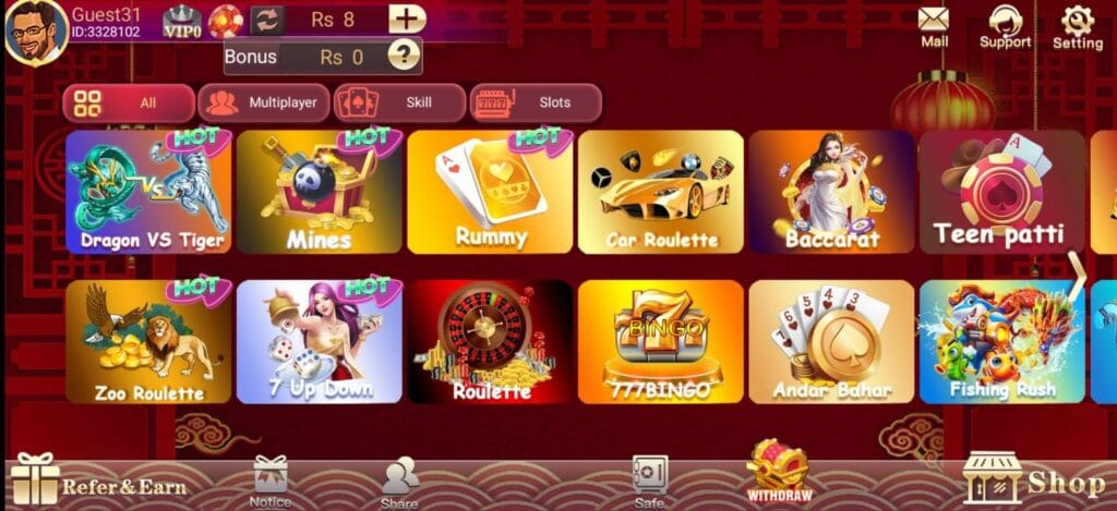 games image in 3 card club app